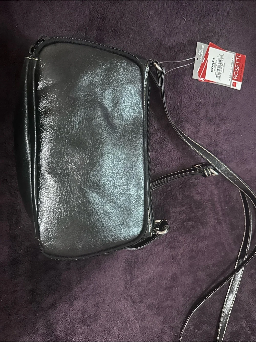 Black Crossbody Shoulder Bag - NWT purse by Rosetti Dark academia purse Grunge